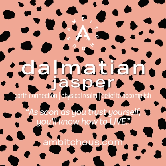 1 Dalmatian Stone Pendant for Self Belief - Picture 3 of 5